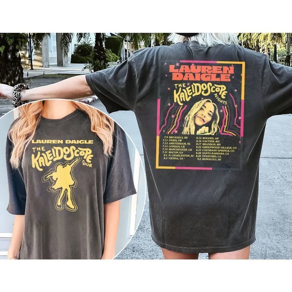 Lauren Daigle The Kaleidoscope Tour 2 Sided Music Fan Unisex T-Shirt